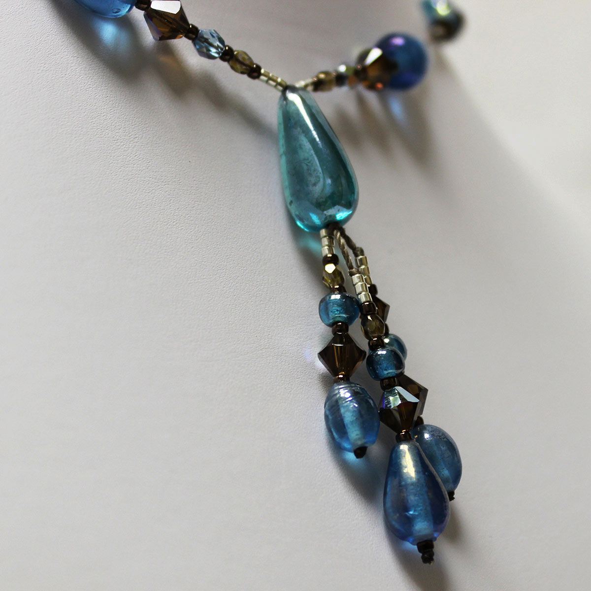 Sea-Blue Drop Necklace #2219