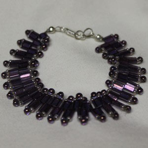fashion bracelet, Tila glass bracelet, Czech glass beads, seed beads, handmade jewelry design