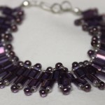 fashion bracelet, Tila glass bracelet, Czech glass beads, seed beads, handmade jewelry design