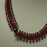 Tila Necklace, Sideways Necklace, Linda V Jewelry, Tila Jewelry, Handmade Jewelry
